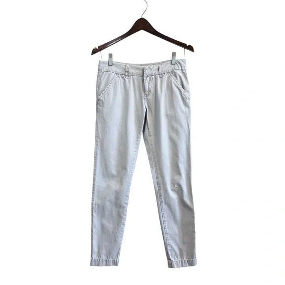 Free People 100% Cotton Chino Low Rise Khaki in Stone Size 0 #1991 - Picture 1 of 8